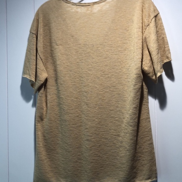 NWT Project Social T raw pocket semi sheer pinstripe v neck oversize XS - Picture 8 of 11